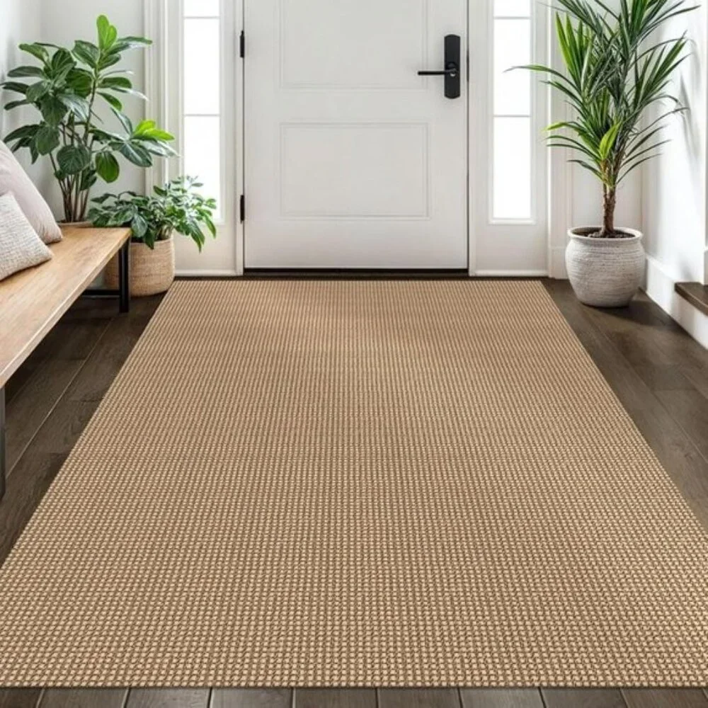 New 4x6 Woven Area Rug, Non-Slip, Washable Cotton Braided Throw Rug for Entryway